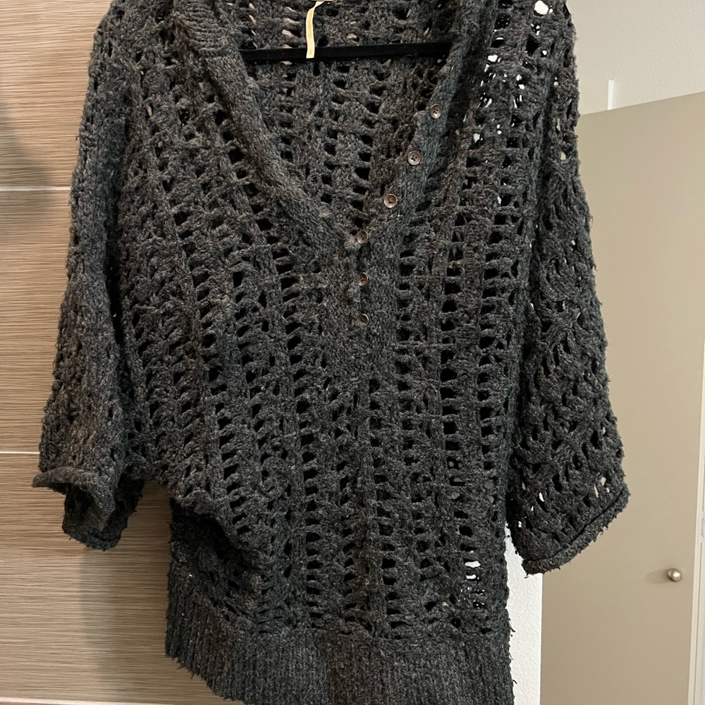 Free people crochet sweater